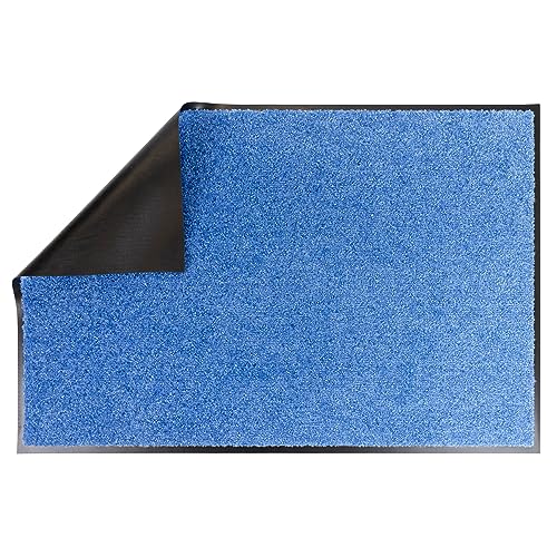 Primaflor - Ideen in Textil Blaue Fußmatte - Schmutzfangmatte - Königsblau - 120 x 180 cm - Waschbare Eingangsmatte - Rutschfester Türvorleger - Sauberlaufmatte für Innen & Außen von Primaflor - Ideen in Textil