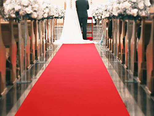 Primaflor Roter Tepppich Hochzeitsteppich - Rot, 1,00m x 6,00m, B1 VIP Teppich für Hochzeit & Event, Empfangsteppich, Gangläufer von Primaflor - Ideen in Textil