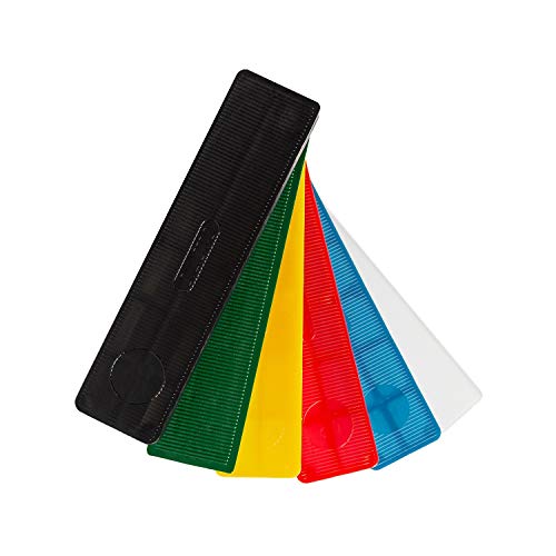 SILISTO Kunststoff Verglasungsklötze Set mehrfarbig 100 x 40 x 1-6 mm - 600 Stück - Abstandshalter - Ausgleichsplättchen - Kunststoffplatte - Made in Germany… von SILISTO