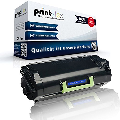 Print-Klex Tonerkartusche kompatibel mit Lexmark MX710 de MX710 dhe MX711 de MX711 dhe MX810 dfe MX810 dme MX810 dpe MX810 dxfe 62D2H00 622H Schwarz Premium Line S von Print-Klex GmbH & Co.KG