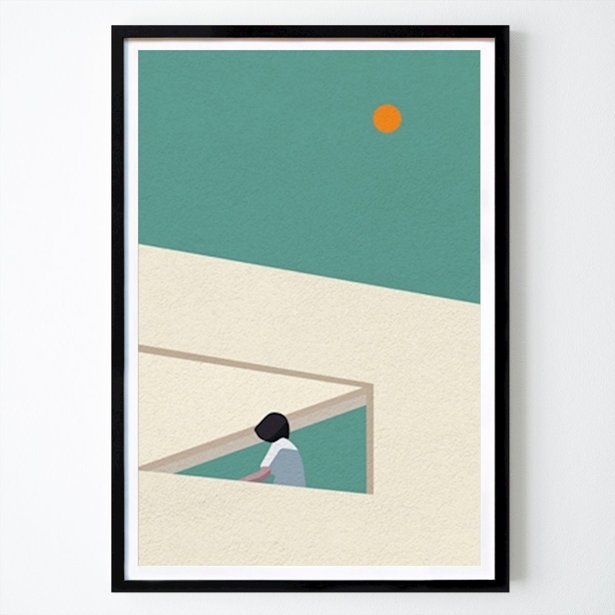 Poster: Blick aufs Dach von Puspita Wulandari von Printler