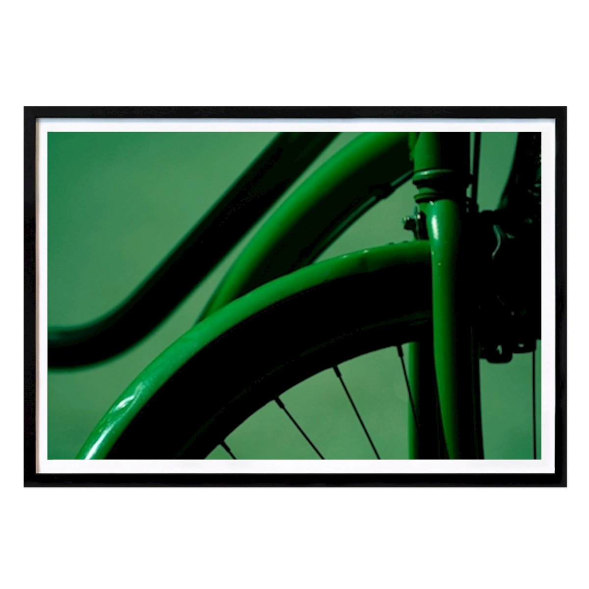 Poster: Das grüne Fahrrad von Michel Karlsson von Printler