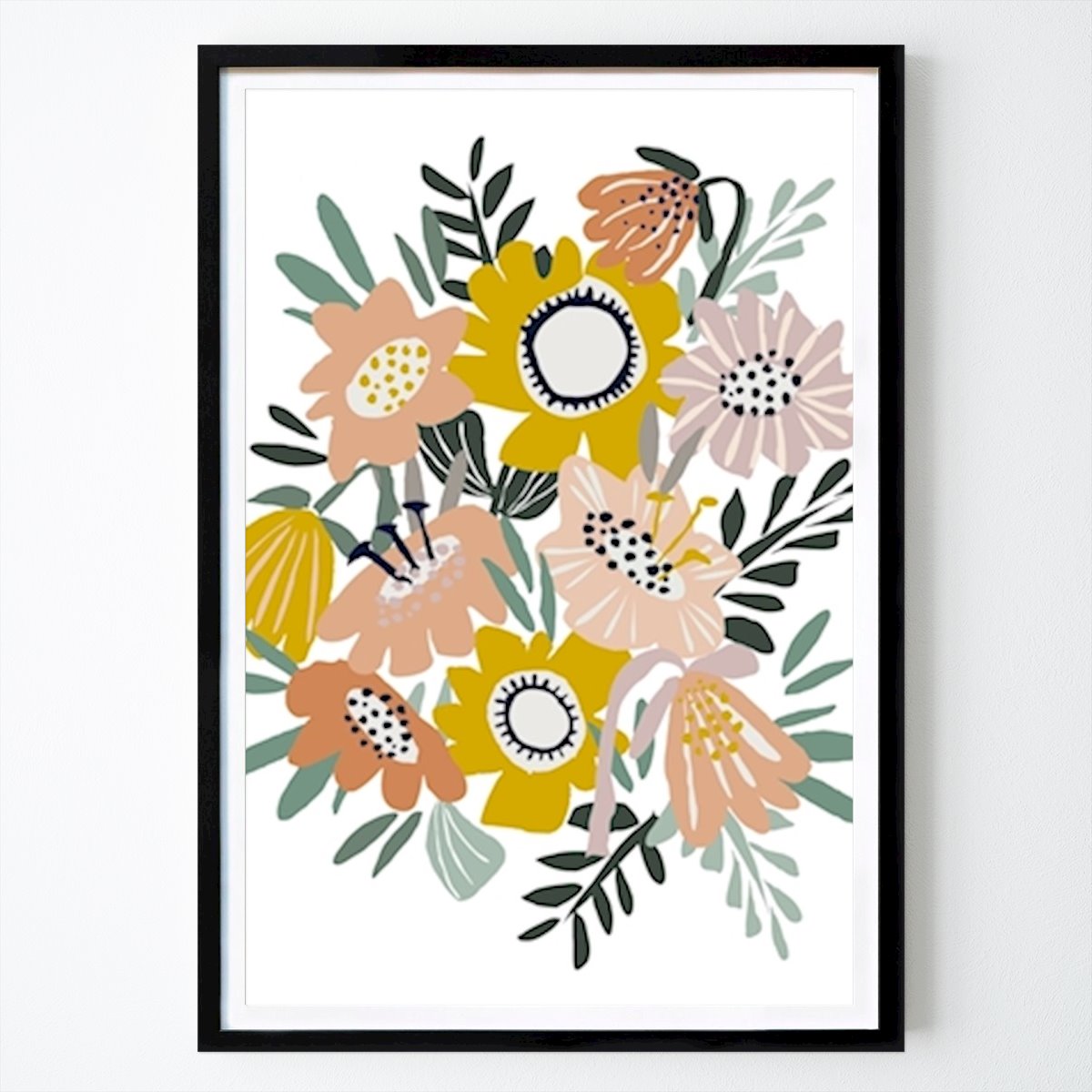 Poster: Kühnes gemütliches Bouquet von DESIGN d´annick von Printler