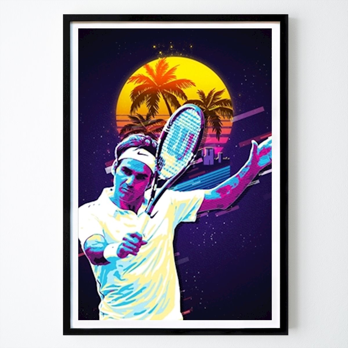 Poster: Roger Federer von Saken von Printler