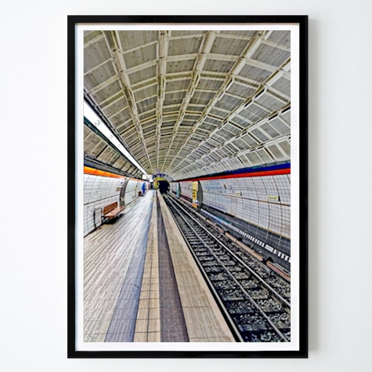 Poster: U-Bahnstation Gänsemarkt von Leopold Brix von Printler