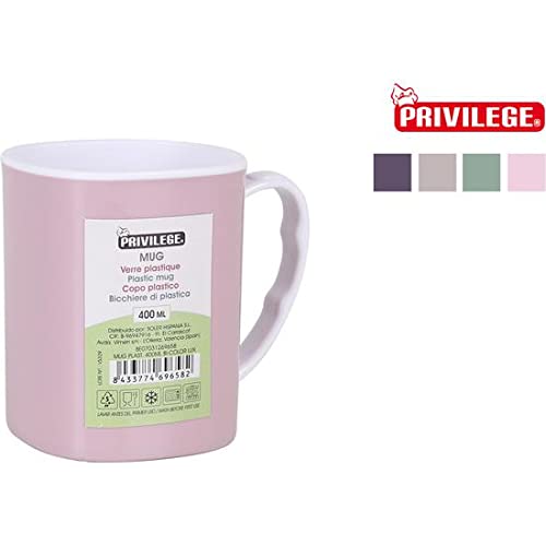 MUG PLASTICO 350ML BICOLOR LUX PRIVILEGE von Privilege