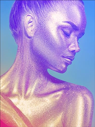 Pro-Art Glasbild Colorful Woman II, 80x60 cm von Pro-Art