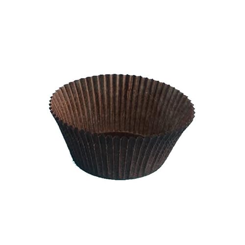 1000 Einweg Muffinförmchen Cupcake Gebäckkapseln Muffin Cups Backförmchen Papier Braun Ø50mm 32mm hoch von Pro DP