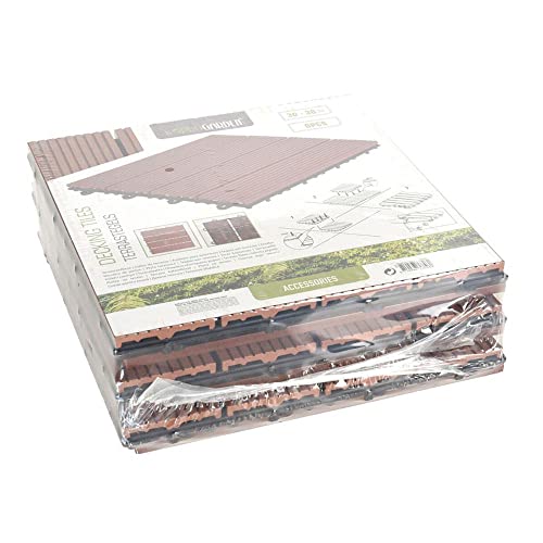 KIT 6 BALDOSAS DE PVC 30x30cm PARA TERRAZA von PRO GARDEN