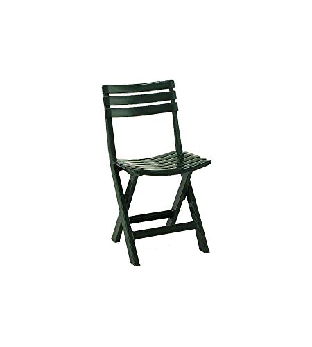Klappstuhl für den Außenbereich, Made in Italy, 44 x 41 x 78 cm, Farbe Grün von Ipae-Progarden