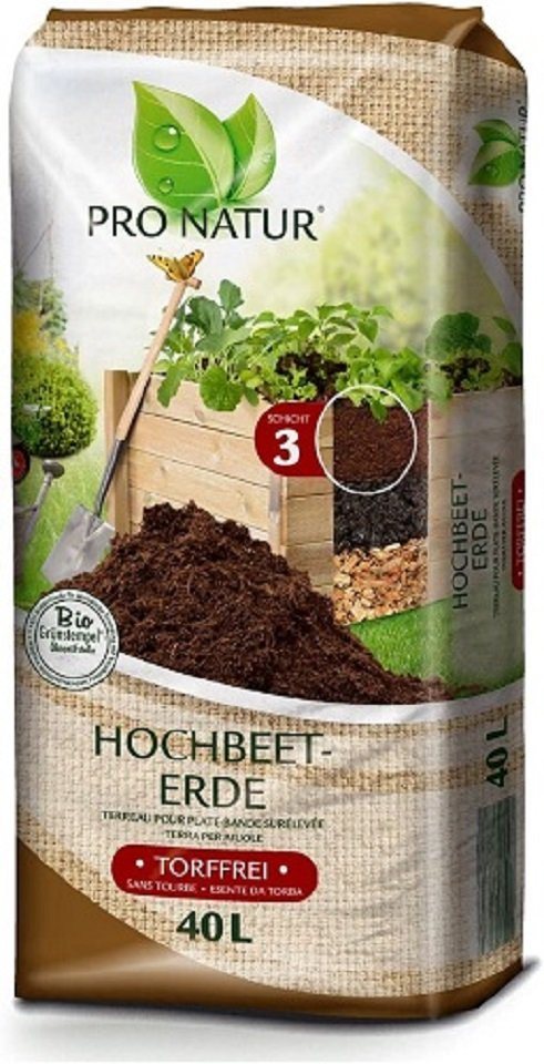 Pro Natur Bio-Erde Pro Natur Hochbeeterde 40l von Pro Natur