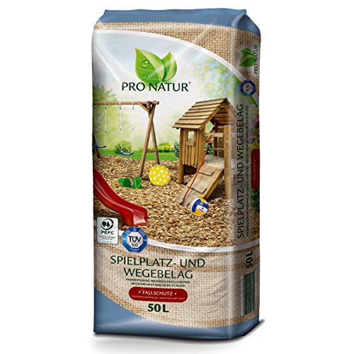 Spielplatzbelag Pro Natur 50l TÜV geprüft naturreines Nadelholz von Pro Natur