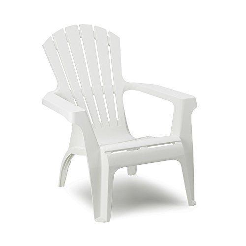 Monobloc stapelbarer Outdoor-Sessel, Made in Italy, 75 x 86 x 86 cm, weiße Farbe von Progarden