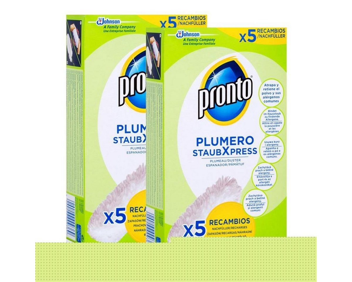 Pronto Pronto Plumero StaubXpress Nachfüllpack ohne Griff - 5 Faserköpfe (2er Reinigungstücher von Pronto