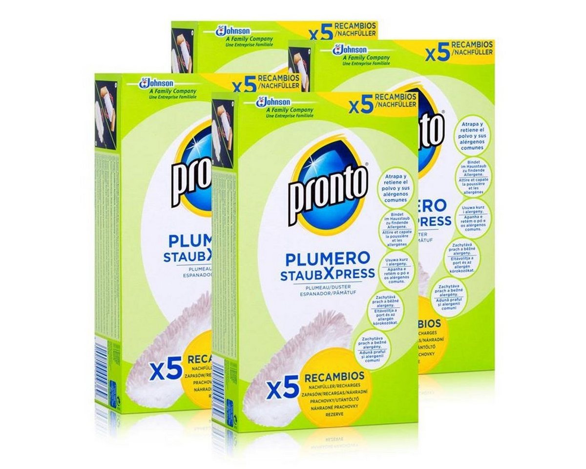 Pronto Pronto Plumero StaubXpress Nachfüllpack ohne Griff - 5 Faserköpfe (4er Reinigungstücher von Pronto