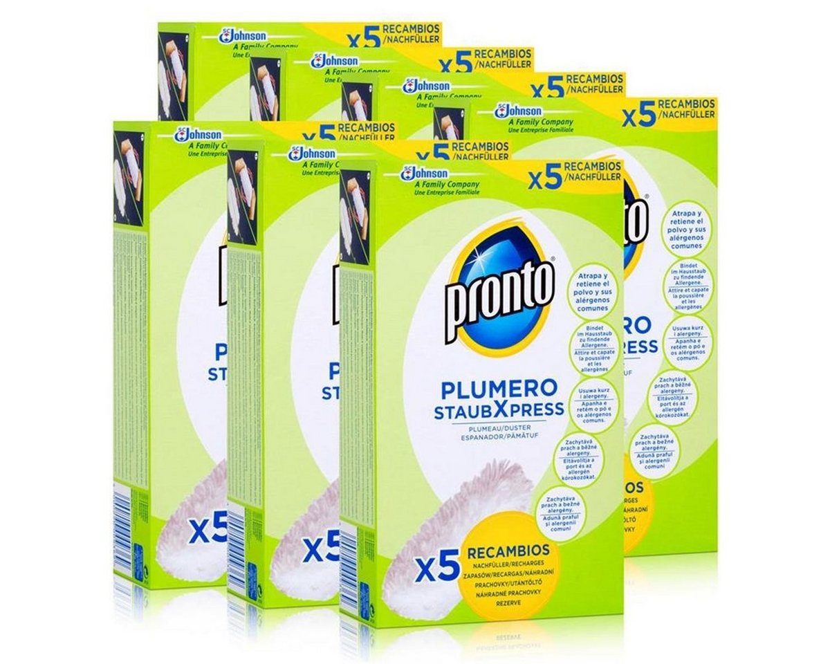 Pronto Pronto Plumero StaubXpress Nachfüllpack ohne Griff - 5 Faserköpfe (7er Reinigungstücher von Pronto