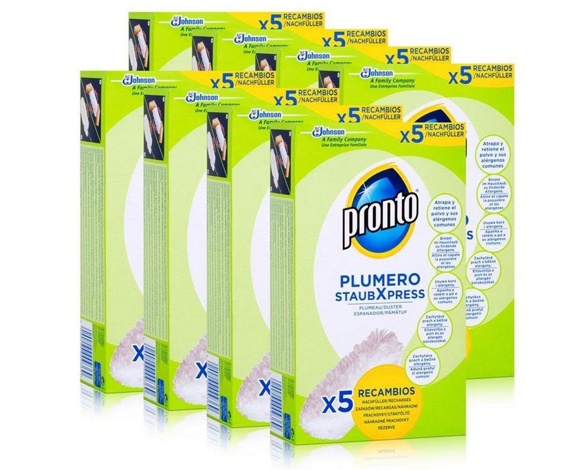 Pronto Pronto Plumero StaubXpress Nachfüllpack ohne Griff - 5 Faserköpfe (8er Reinigungstücher von Pronto