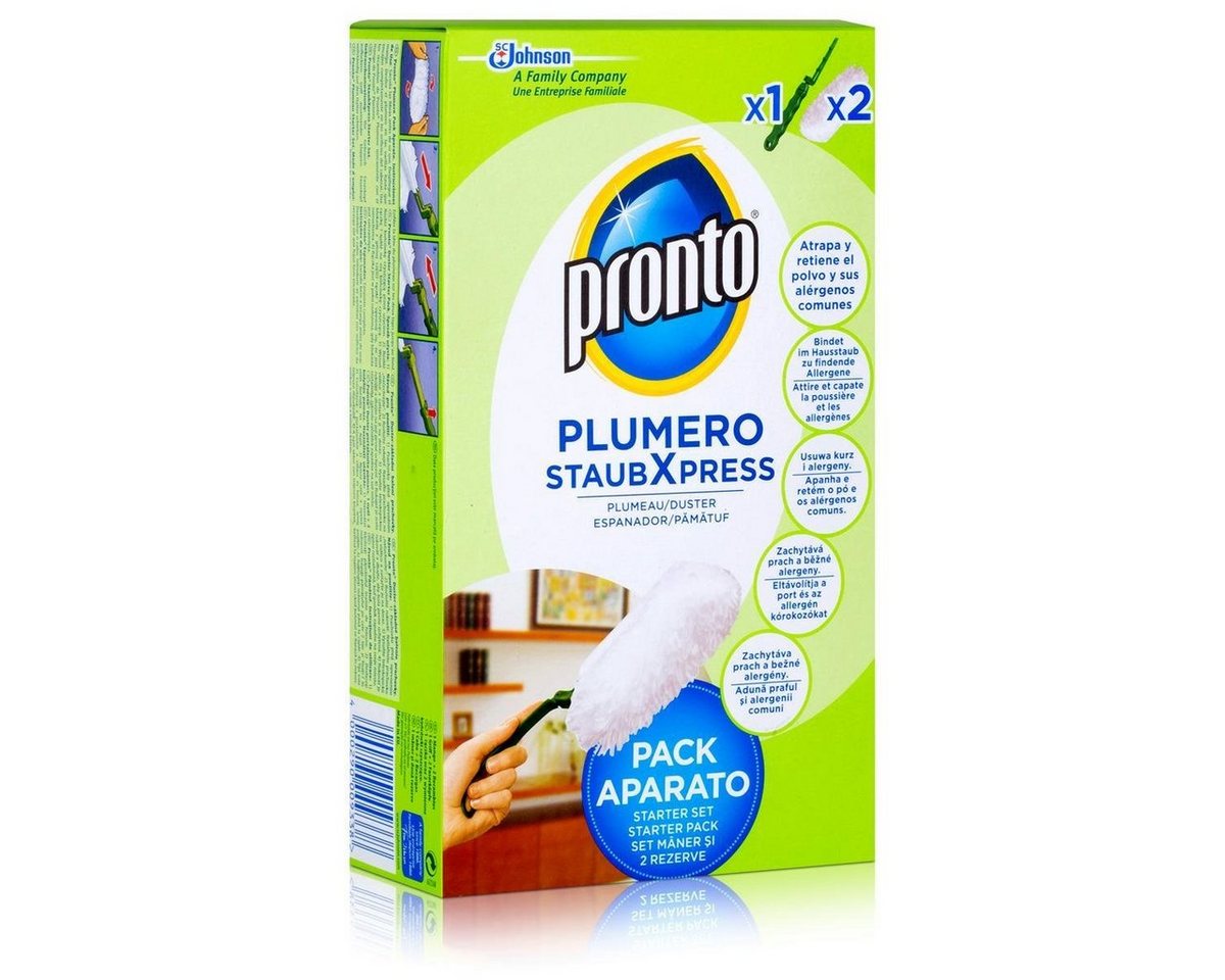 Pronto Pronto Plumero StaubXpress Starter Set - ein Griff & zwei Faserköpfe Reinigungstücher von Pronto