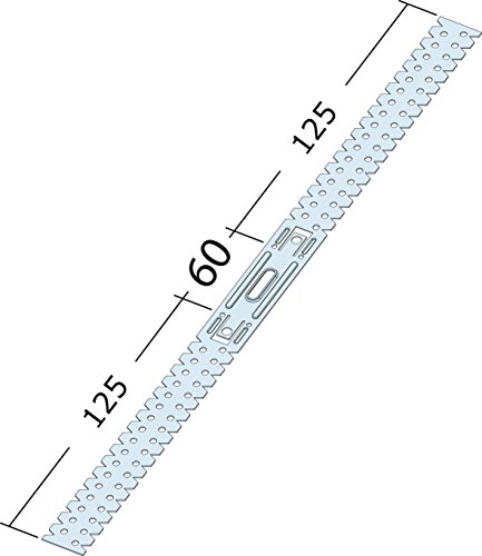 U-Hänger flach, Stahlblech verzinkt, für CD 60/27, Maße: 125-60-125mm, Inhalt: 100 Stück von Protektor