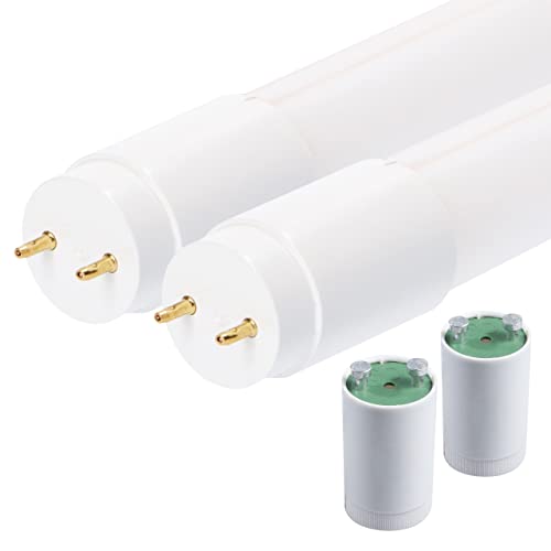 proventa LED-Röhre 150cm 2er-Pack 20,5W 3.100 Lumen kaltweiß 6.500K G13 mit Starter für KVG/VVG von Proventa