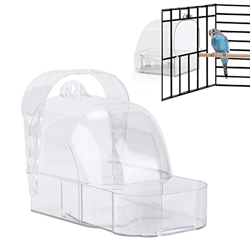 Pssopp Vogelbadewanne, Rawer Design Vogelbadewanne für die meisten Vogelkäfige für tragbare Duschen von Pssopp