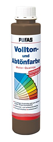 PUFAS Vollton- und Abtönfarben dunkelbraun 0,75 Liter von PUFAS