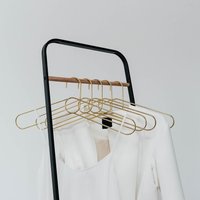 Loop - Puik Amsterdam Zubehör Kleiderbügel Gold Stahl Designhänger Dekoration Kleiderschrank von PuikDesign