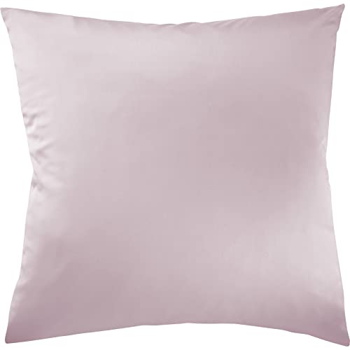 Pure Label Mako Satin Kissenbezug 50x50 cm aus 100% Baumwolle in rosa - Traumhaft weiches Deko Kissen passend zu unseren Bettwäsche Sets von Pure Label
