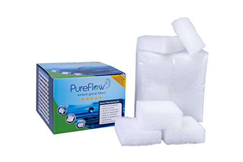 PureFlow Poolfilter, 120g ersetzen 12kg Sand- oder Glasfilter in Filteranlagen, ideal für Pool, Whirlpool, Framepool und Filterballs von PureFlow