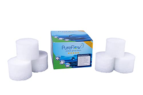 PureFlow Filterkartusche Cartridge Ø13 (6 Filter), ideal für Filterkartuschen, passt für Gr. II Typ 58094, Gr. III Typ 58012 der Firma Bestway und für Filter A/H der Firma Intex, von PureFlow