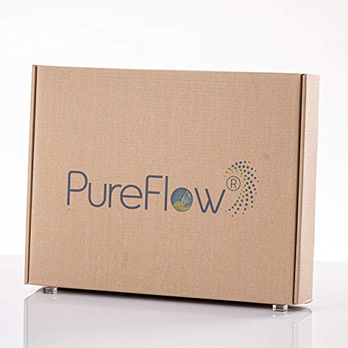 PureFlow Nature Maxi+ - Filter für Aquarien, Regentonne, Zisterne oder Teich, 2X Filtertafeln 48x38x4,5cm, 2X Filtertafeln 25x20x2,5cm von PureFlow