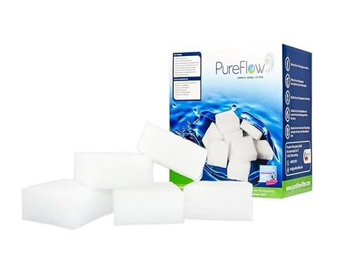 PureFlow Poolfilter, 1000g ersetzen 100kg Sand- oder Glasfilter in Filteranlagen, ideal für Pool, Whirlpool, Framepool, Ersatz für Intex, Bestway und Filterballs von PureFlow