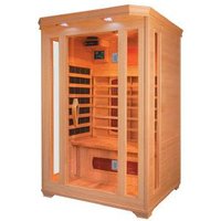 PureHaven Infrarotkabine 120x105x190 cm aus kanadischem Hemlock-Holz Bluetooth-Soundsystem Timer Lic von PureHaven