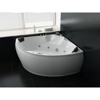 PureHaven Whirlpool 150x150 cm elegantes Design Heizung Lichttherapie Soundsystem Reinigungsprogramm von PureHaven