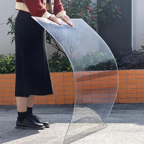 Ersatz Kunststoffplatten Für Gewächshäuser,1mm Polycarbonat Dachplatten,Wasserdichte Transparente Glasfaserplatte,Leicht Zu Biegende Und Zu Schneidende Dachplatte,Wetterfest,W×L-1.22×3m(4*9.8ft) von Pxzybd