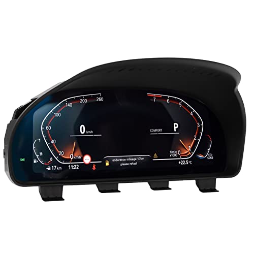 Auto-Armaturenbrett, 3 Modi LCD-Bildschirmanzeige Digitales Armaturenbrett-Cluster-Instrument für 5er-Serie F10 F11 F18 GT F07, für 6er-Serie F06 F12 F13, für 7er-Serie F01 F02 F03 X3 F25 X4 F26 X5 von Pyhodi