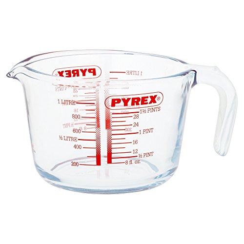Pyrex 29160 PIREX graduiert Maß Liter 1 Küchenbehälter, Material, Multicolor von Pyrex