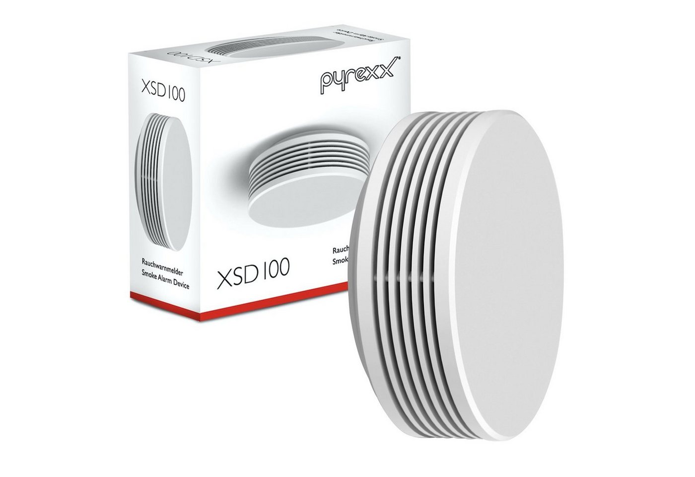 Pyrexx XSD100 Rauchwarnmelder Weiß - 10er Set Rauchmelder von Pyrexx