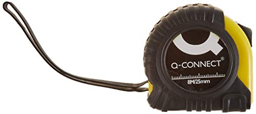 Flexometer Q-Connect 8 m mit Bremsmaterial gegen Stöße 25 mm breit von Q-Connect