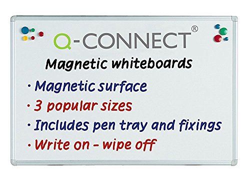 Q Connect Magnetisches Whiteboard, trocken abwischbare Notiztafel, 900 x 600 mm von Q-Connect