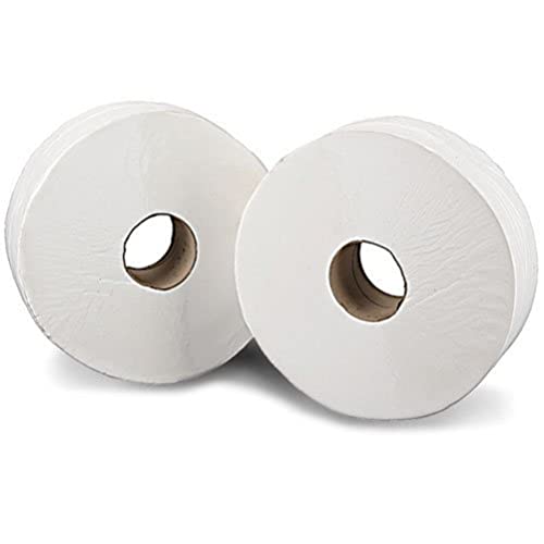 Q-Connect KF03811 Mini-Jumbo-Toilettenpapierrolle, 12 Stück von 2WORK