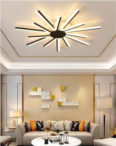 QAZPLM Moderne LED-deckenlampe wohnzimmerlampe modern mit Fernbedienung deckenleuchte led dimmbar ceiling lighting von QAZPLM