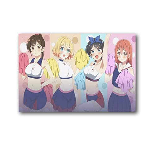 2022 New Anime Rent A Girlfriend Poster Home Decor Wall Art Hanging Picture Print Decorative 16x24inch(40x60cm) von QINGYUAN