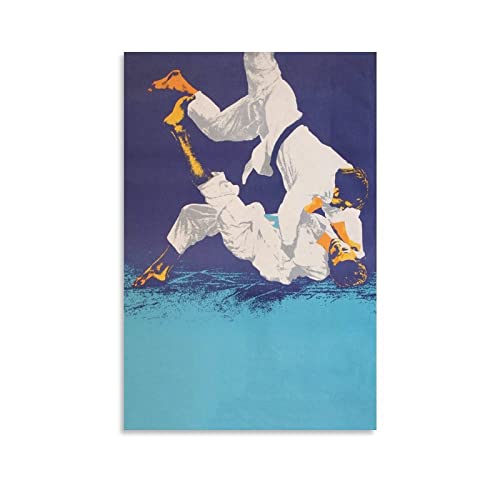 Taekwondo Vintage Sport Poster Wanddekoration Modern Home Artworks 60 x 90 cm von QINGYUAN