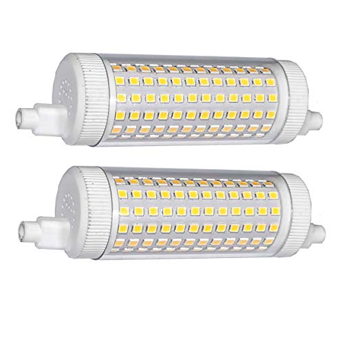 QLEE R7s LED-Licht 118 Mm Dimmbar Doppelendig J J118 20w 2500lm ÄQuivalent 200w Halogen Wolfram Linearlicht Tageslicht Flutlicht Licht Durchgang Garage AußEnlandschaftslicht 2PCS von QLEE