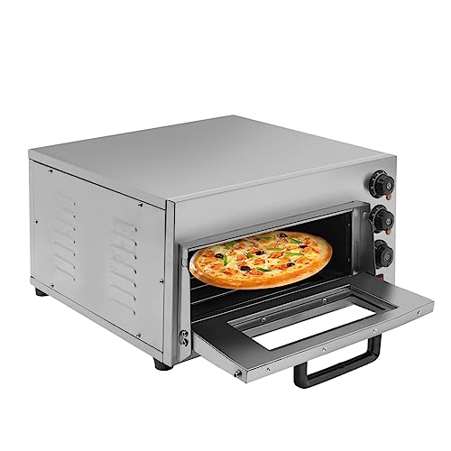 20L Pizzaofen, 220v 2000w elektrisch Pizzabackofen, Pizza Backofen mit 0-60 min Timing und 50-350℃ von QRANSEUYXY