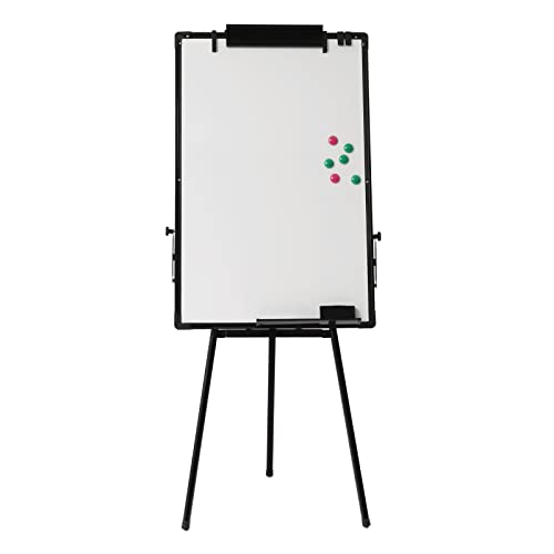 Stativ Whiteboard 24x36in Whiteboard Flipchart Ständer, Flipchart Staffelei Whiteboard, Höhenverstellbar Standboard mit Stiftablage Radiergummi Whiteboard-Stift von QRANSEUYXY