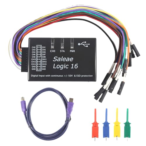 QRONCES Logic16 USB Logics Analysator Hochgeschwindigkeits Datensammler 16 Kanäle 100 M Rate Unterstützt Mehrere Systeme Und Mehrere Kanäle von QRONCES