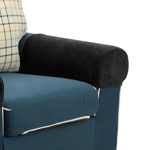 Qinyh Stuhl-Armschoner Sofa Armlehnenbezug, Stretch SesselSchonbezug 2 Stück, rutschfeste Wasserabweisende Stuhl Armlehnen Bezüge für Zuhause Büro Sofa Couch Loveseat von Qinyh
