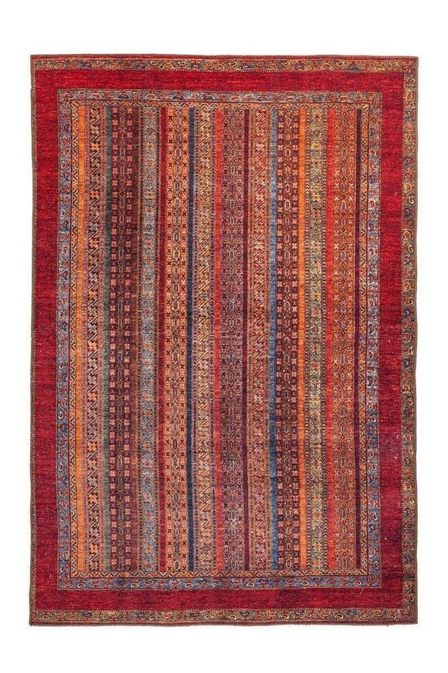 Teppich Kurzflorteppich Nani 300 Rot 75 x 150 cm, Qiyano, rechteckig, Höhe: 0.6 mm von Qiyano